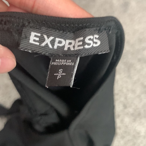 Sexy black deep plunge bodysuit Express Small - Picture 7 of 8